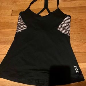 Lorna Jane Black Tank, Nude Side Detail, XS, NWOT